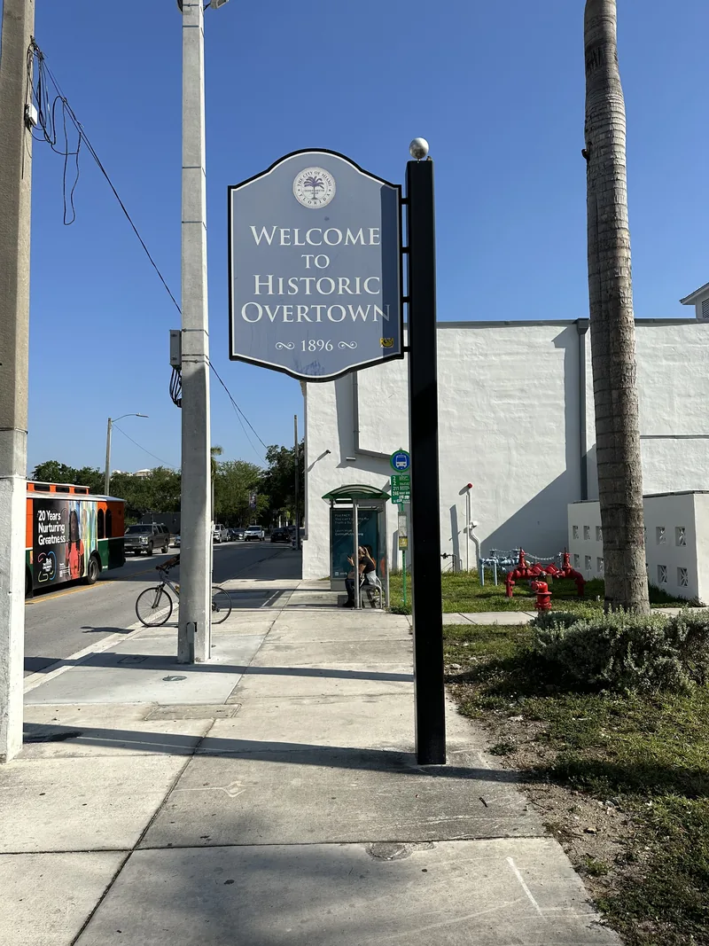 “Welcome to Historic Overtown” sign, Miami