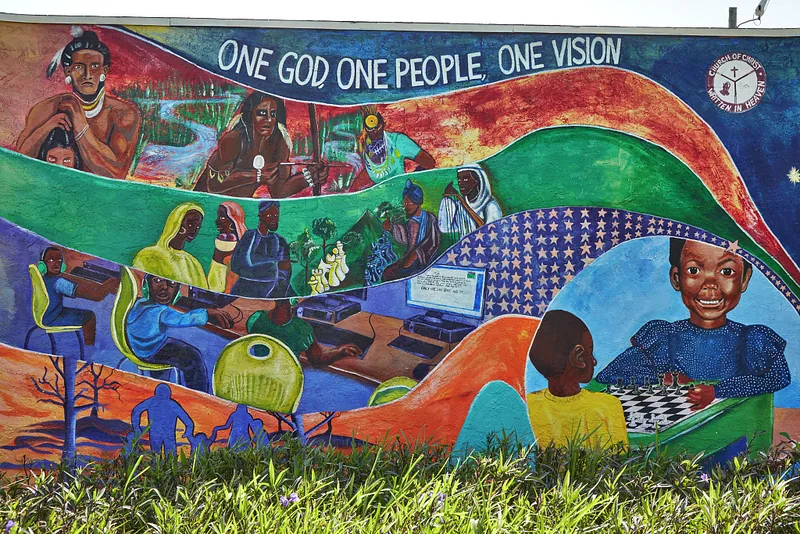 Mural in the Sherdavia Jenkins Peace Park, Liberty City