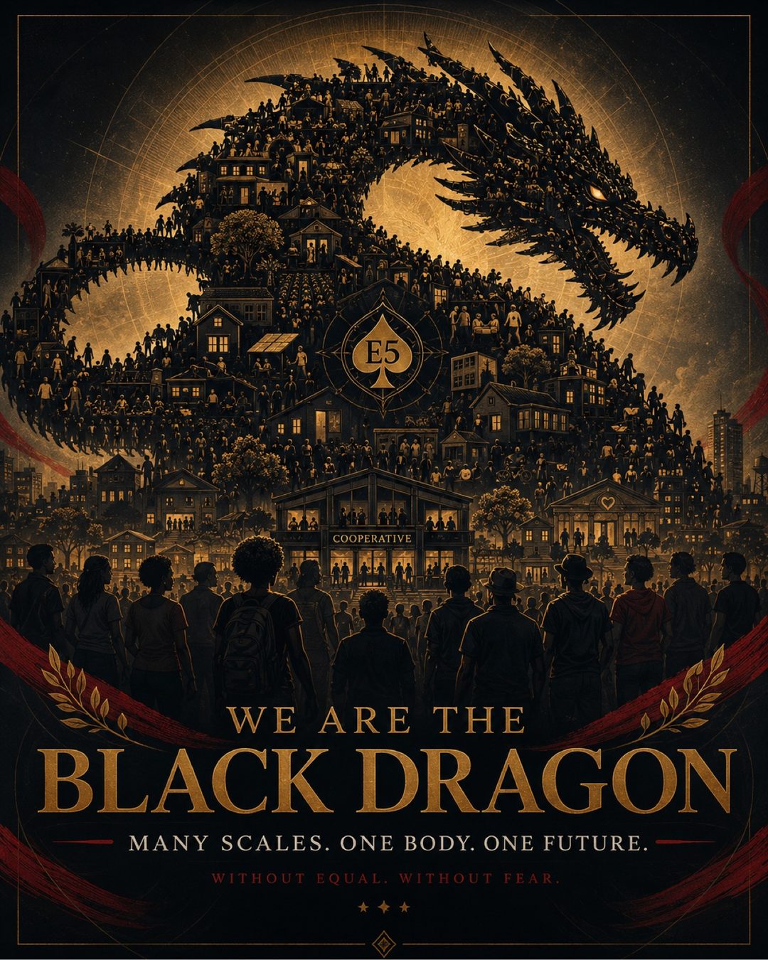 The people, rising together as one dragon