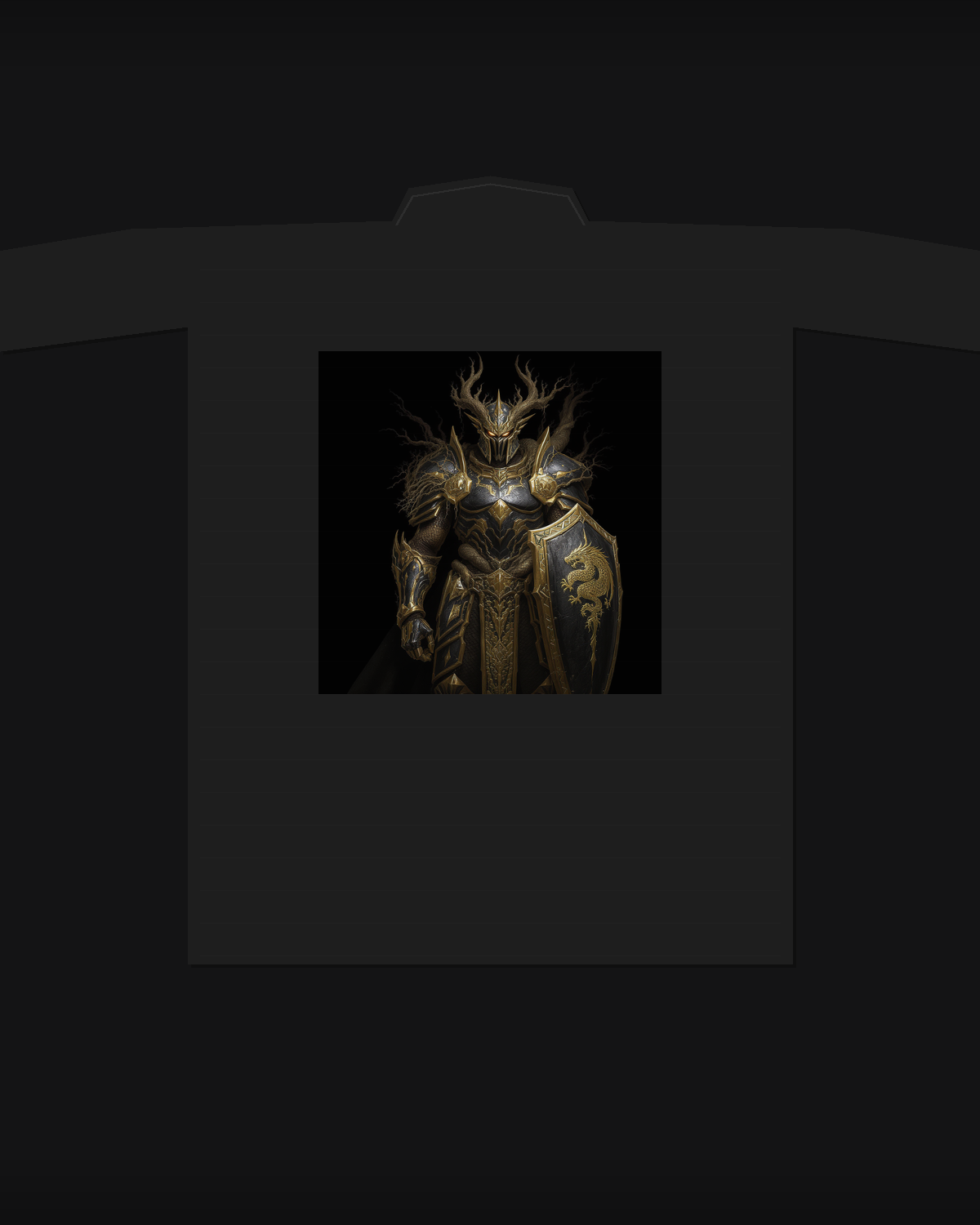 The Guardian — Sentinel Archetype. Shield with dragon emblem, bronze and gold.